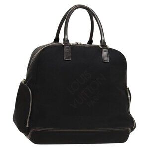 LOUIS VUITTON Damier Geant Avantulier Boston Bag Black M93062 LV Auth bs27444